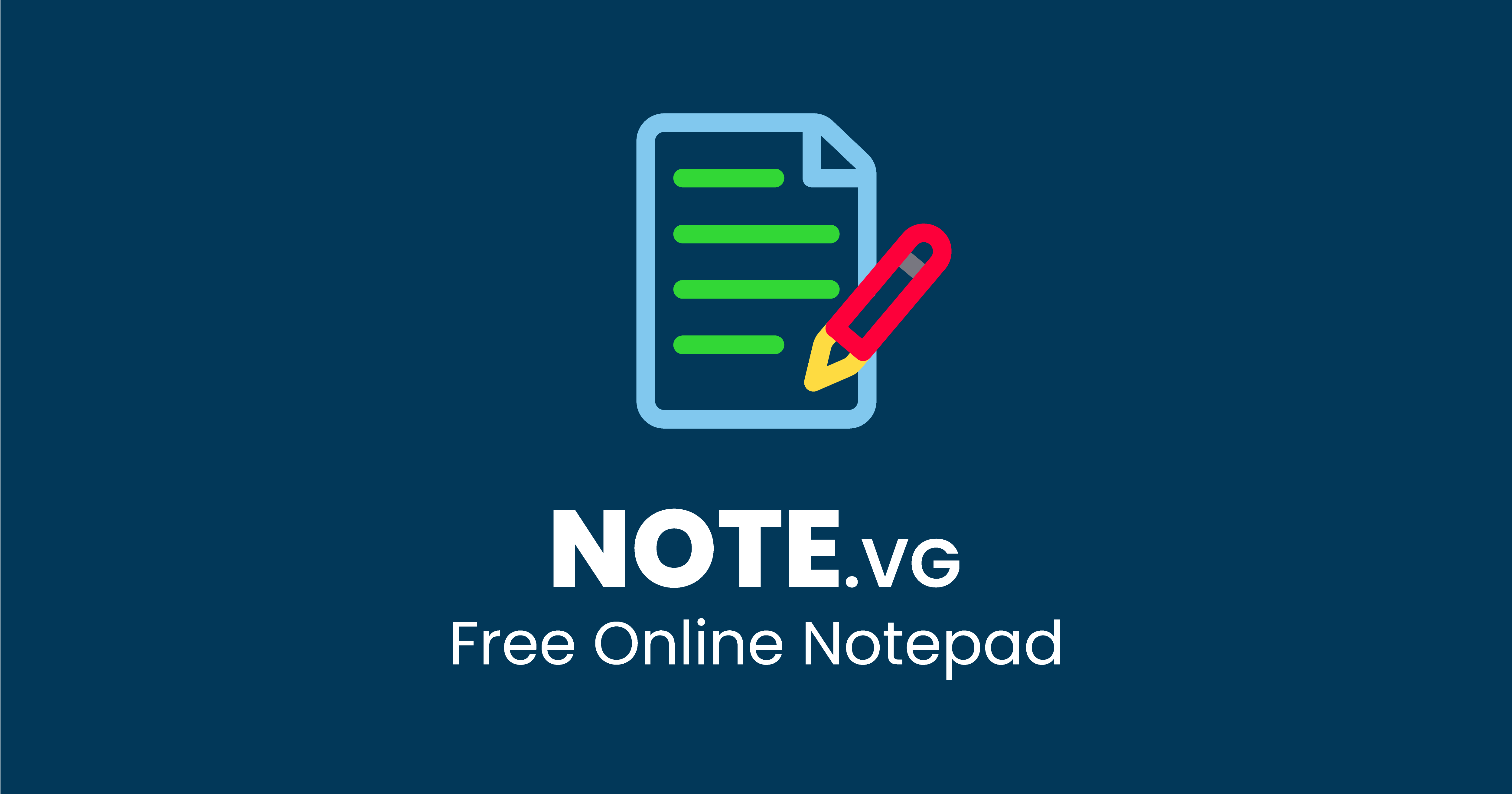Watch - NOTE.vg - Free Online Notepad